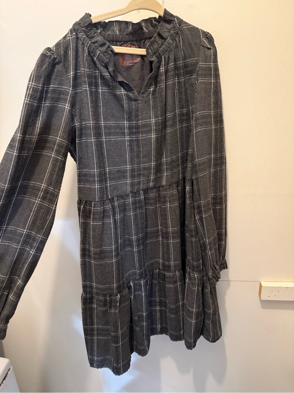 Cute Girls Plaid Dress -Fall in Love